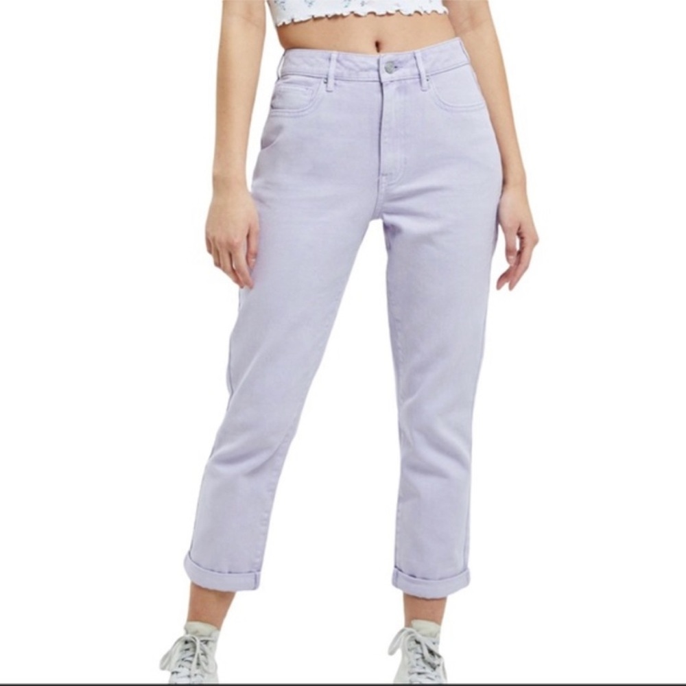 pacsun purple mom jeans